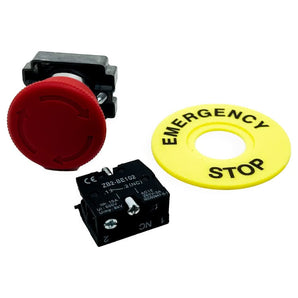 Emergency Stop Button Including Schneider Electric ZB2BE102