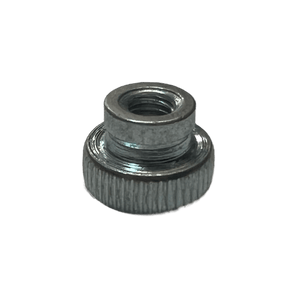 M3-0.5 Zinc Plated Steel Semi-Flanged Knurled-Head Thumb Nut