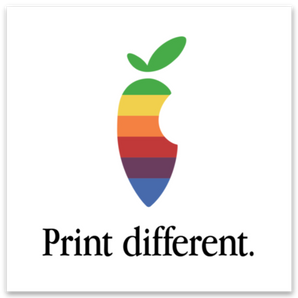 Print DIfferent Sticker - White Background